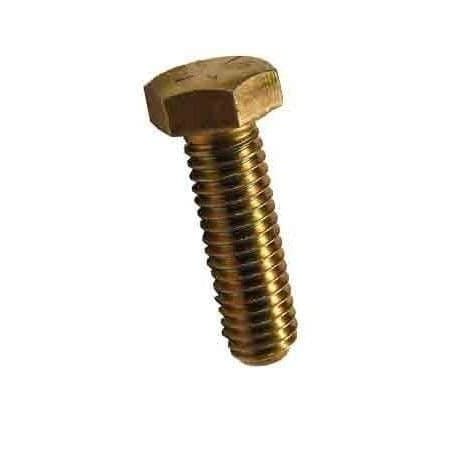 Class 10.9, M10-1.50 Hex Head Cap Screw, Zinc & Yellow Plated Steel, 30 Mm L, 700 PK